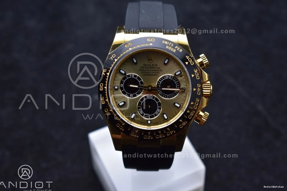 904L 1:1 765 Strap on 116518 Steel DD Dial Oyster VSF Daytona Best Edition flex YG Stretchable 0504